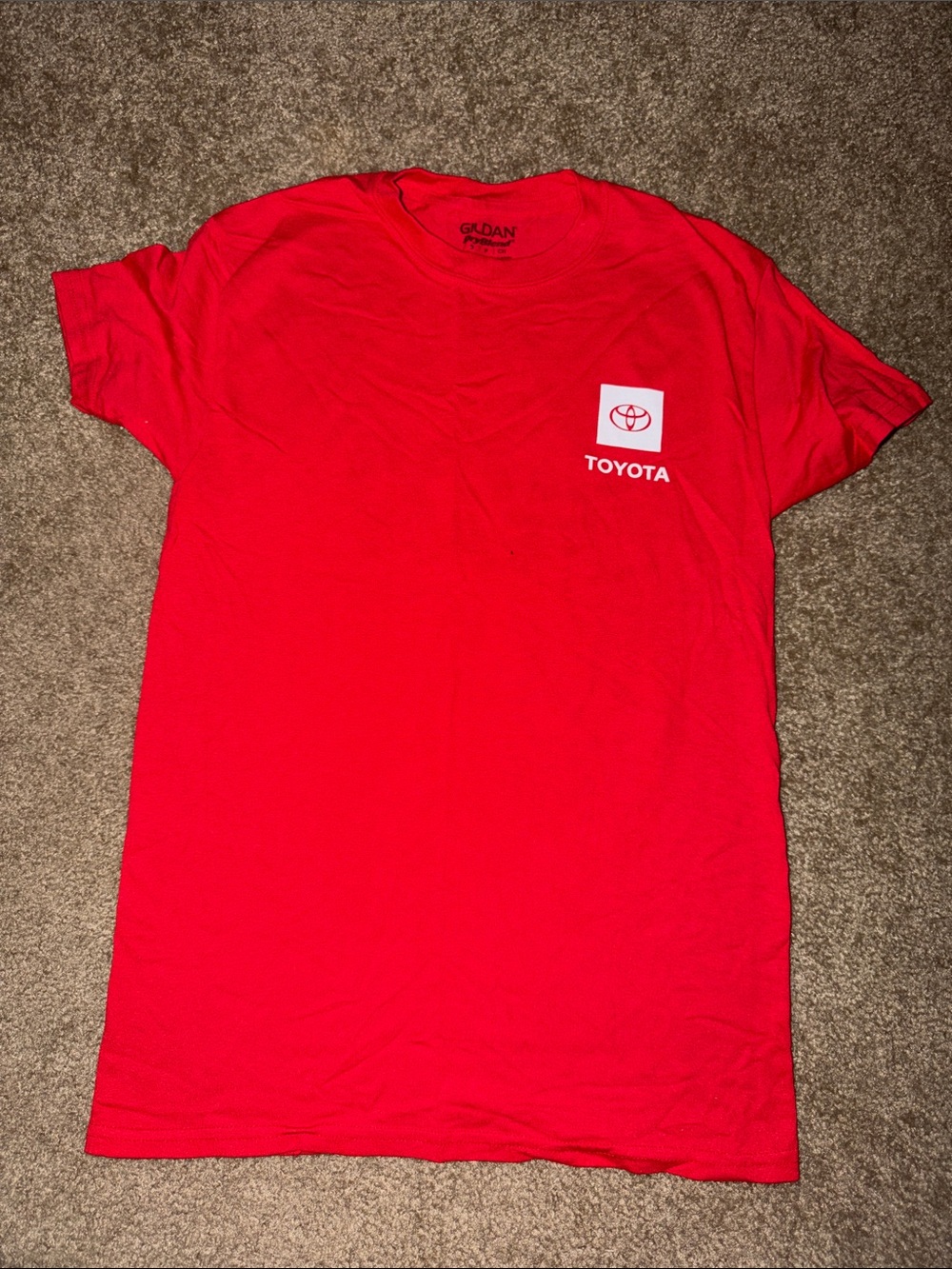 Toyota Men's Red Logo Short Sleeve Tee